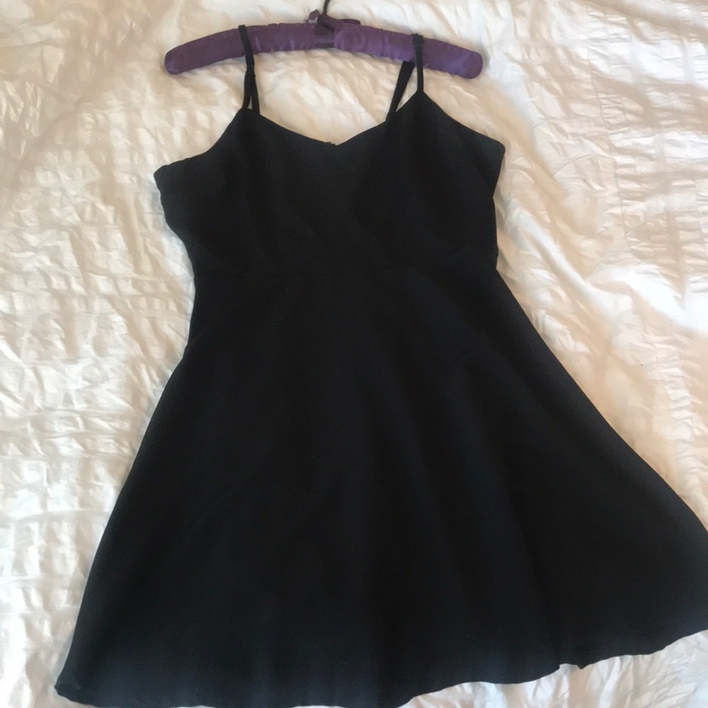 Black mini dress